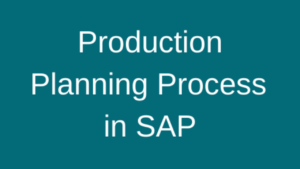 SAP PP (Production Planning)